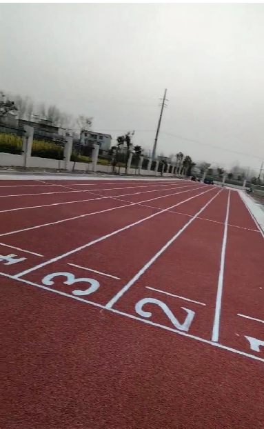 格麗曼體育為安徽阜陽某消防站鋪設籃球場和跑道